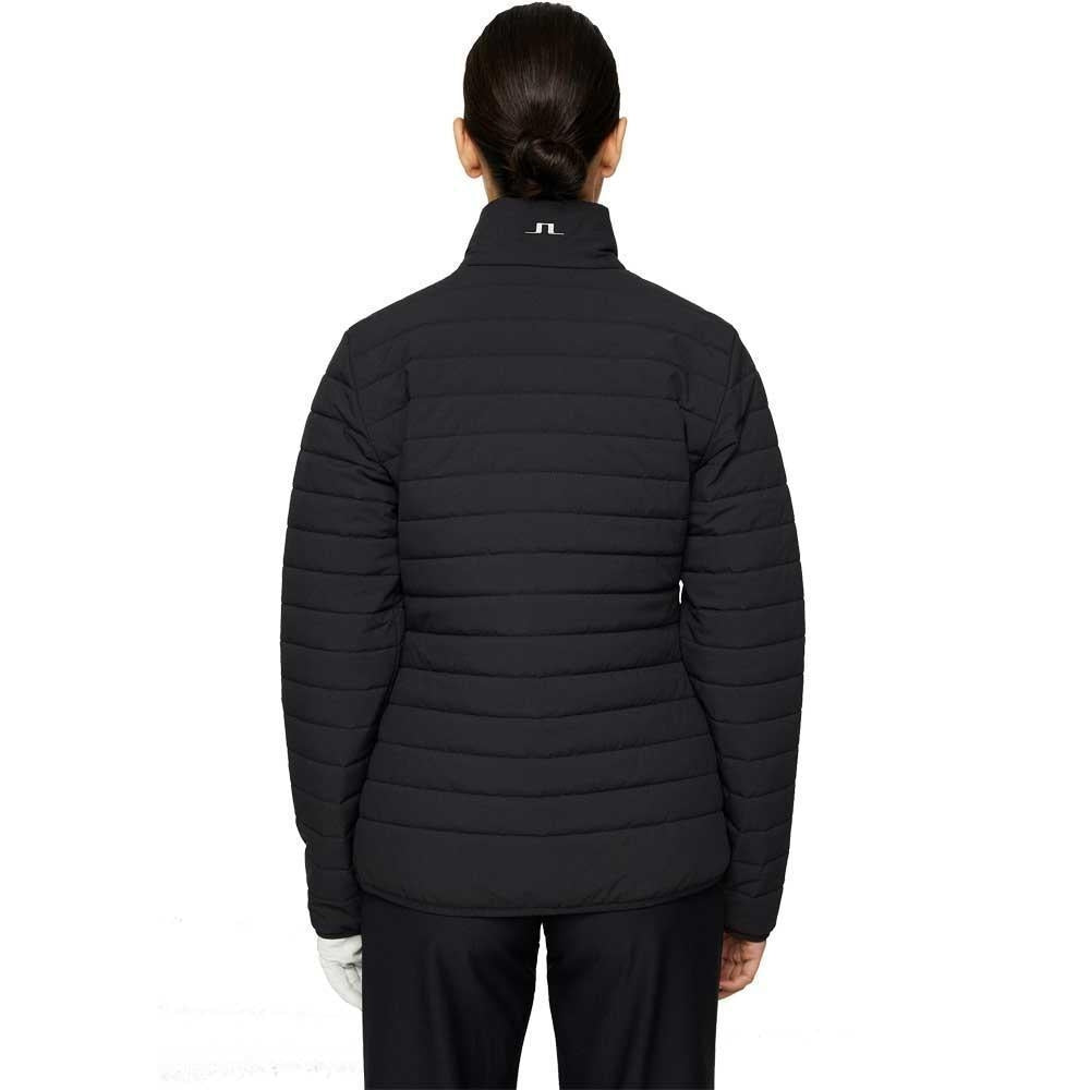 Lindeberg W Marble Quilted Damengolfjacke Schwarz