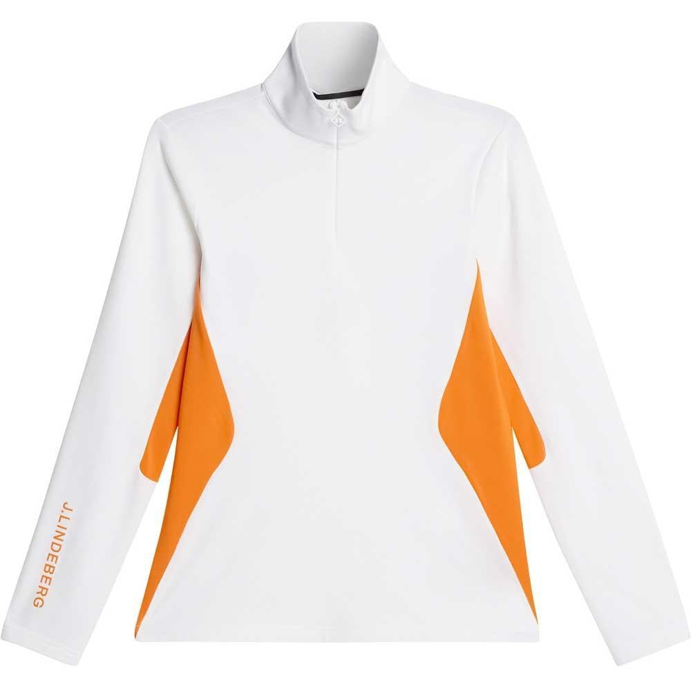 Lindeberg Cookies Mid Layer Damengolfpullover Weiss-Orange
