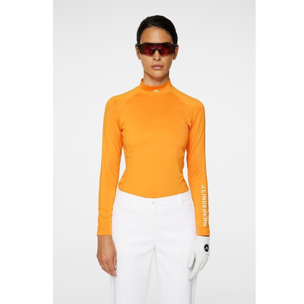 Lindeberg W Asa Soft Compression Langarm Shirt Damen Orange