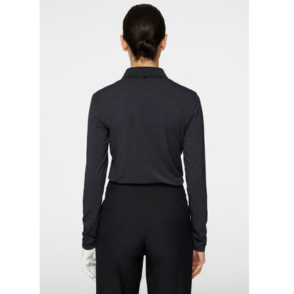 Lindeberg W Flor Langarm Poloshirt Damen Black