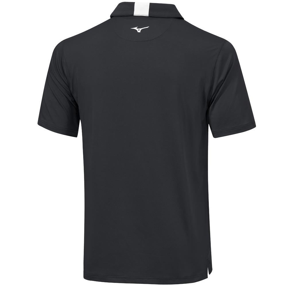 Mizuno Crested Herrengolfpoloshirt Black