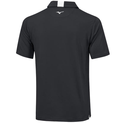 Mizuno Crested Herrengolfpoloshirt Black