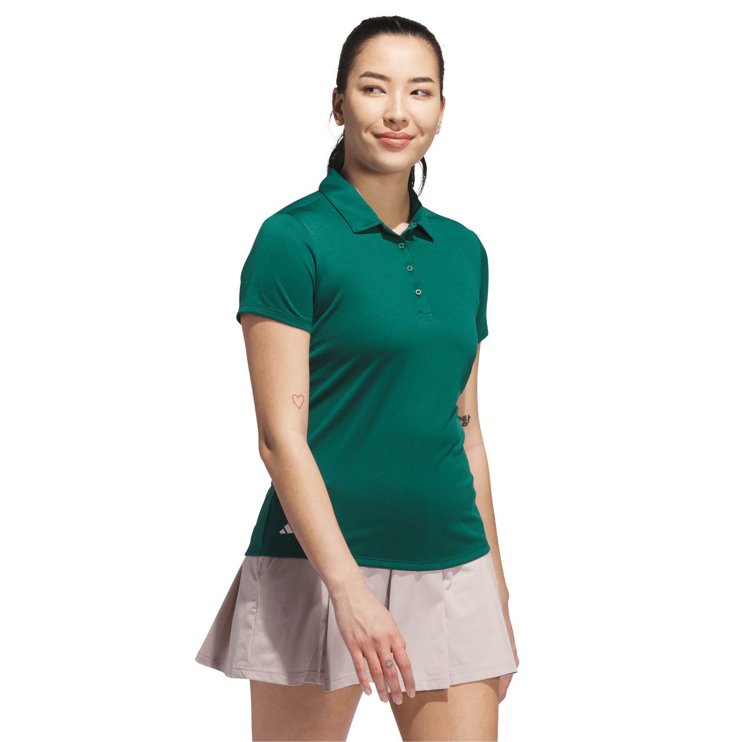 adidas Solid Performance Short Sleeve Damenpoloshirt green