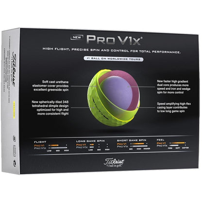 Titleist Pro V1x Golfbälle 2025