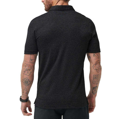 TravisMathew The Zinna Heather Black Herrengolfpoloshirt