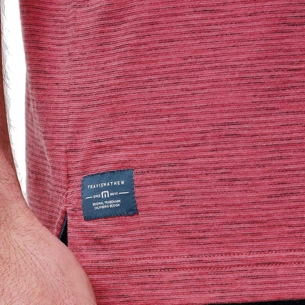 TravisMathew Common Interest Rose Wine Herrengolfpoloshirt