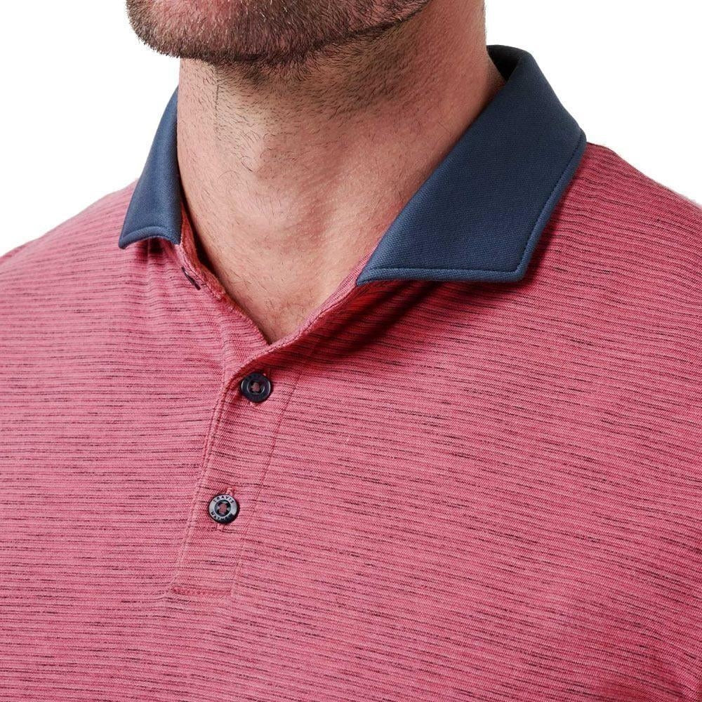 TravisMathew Common Interest Rose Wine Herrengolfpoloshirt