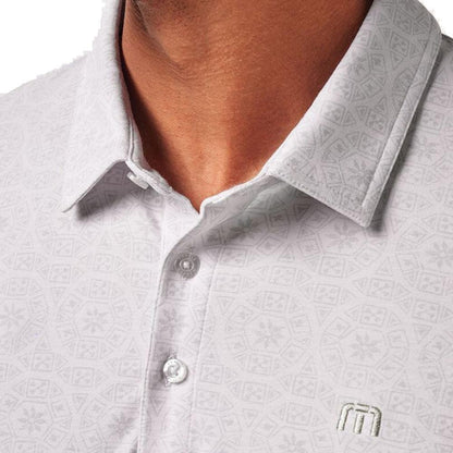 TravisMathew Free Passage White Herrengolfpoloshirt
