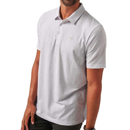 TravisMathew Free Passage White Herrengolfpoloshirt