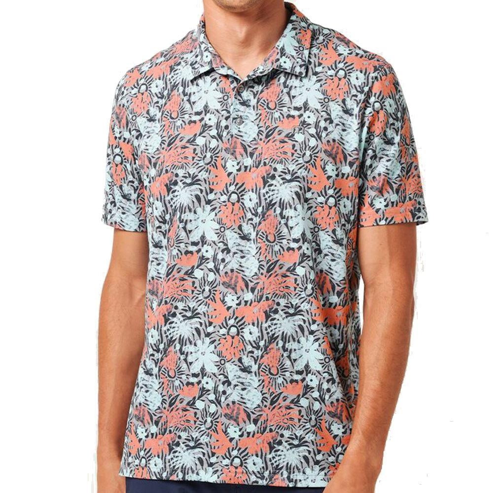 TravisMathew Featherweight Sands Heather Medium Grey Herrengolfpoloshirt