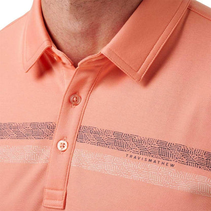 TravisMathew Roaming Routes Terra Cotta Herrengolfpoloshirt