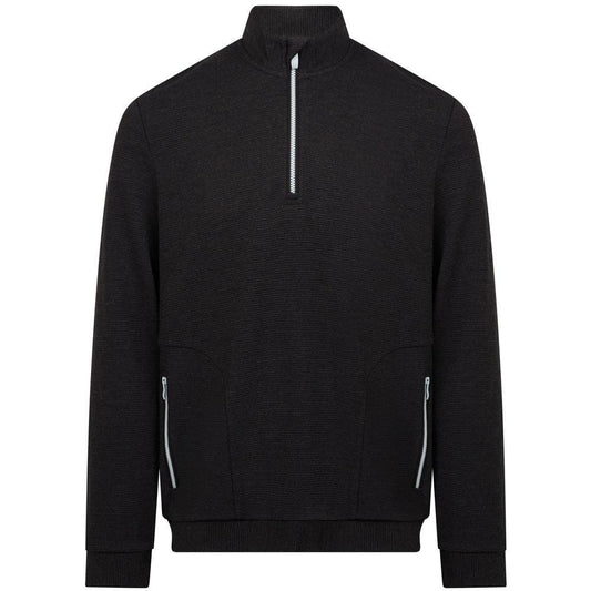 Penguin 1/4 Zip Mixed Media Heritage Herrenpullover Navy