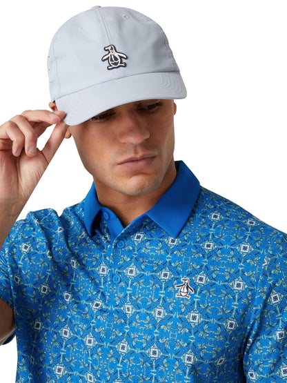 Penguin Pete´s Cocktail Windowpane Herrengolfpoloshirt