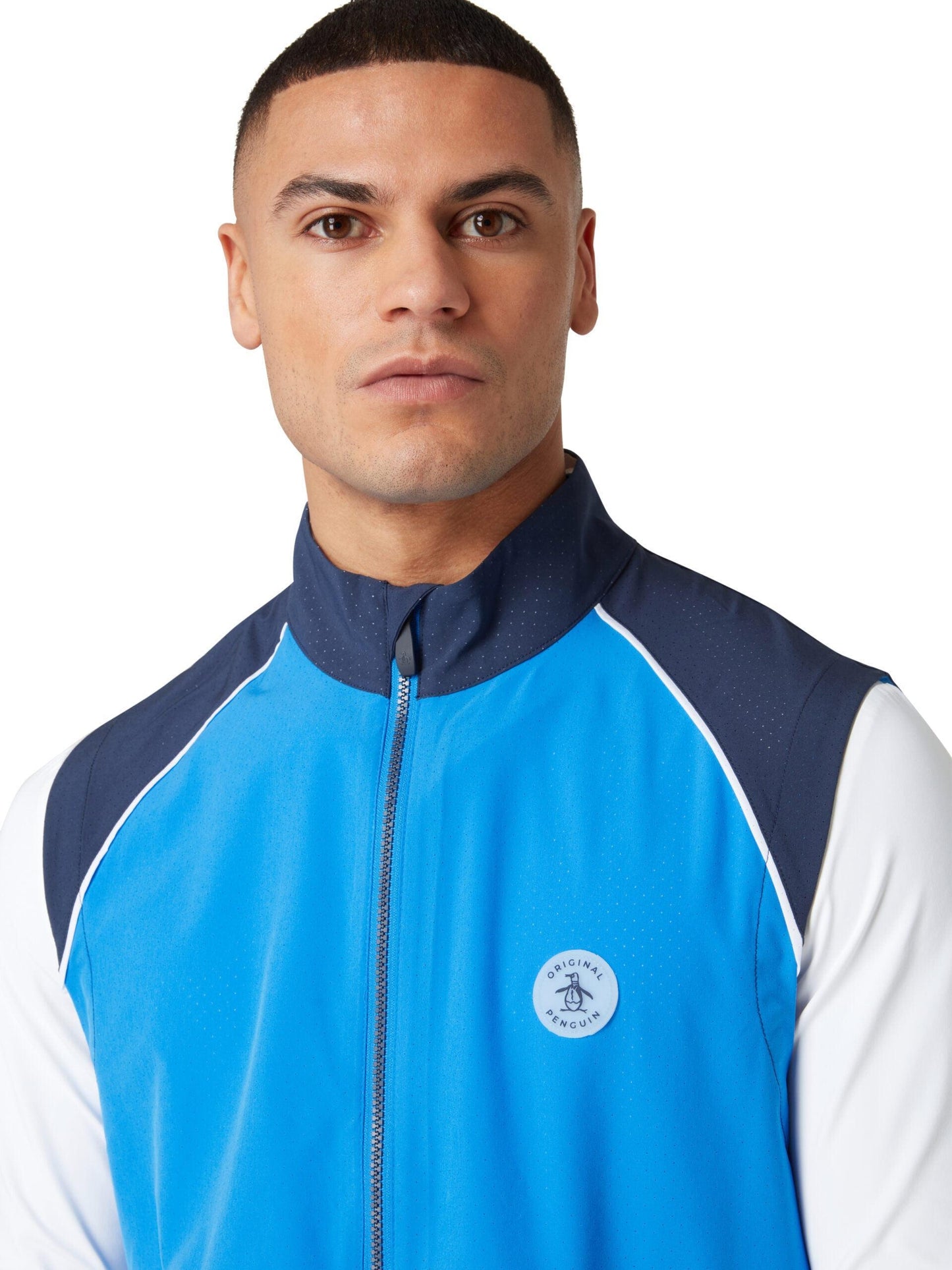 Penguin Original Lightweight Vest Herrengolfpoloshirt Blau