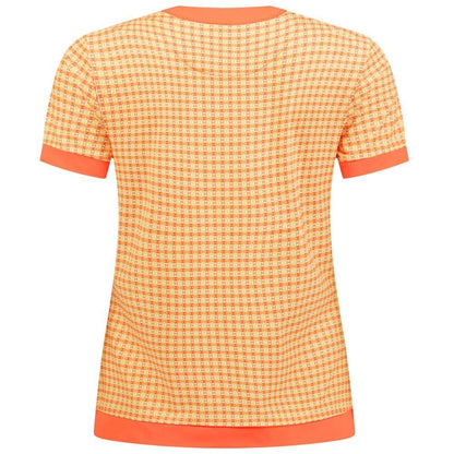 Penguin Pete’s Bowtie Print Damenpolo Orange