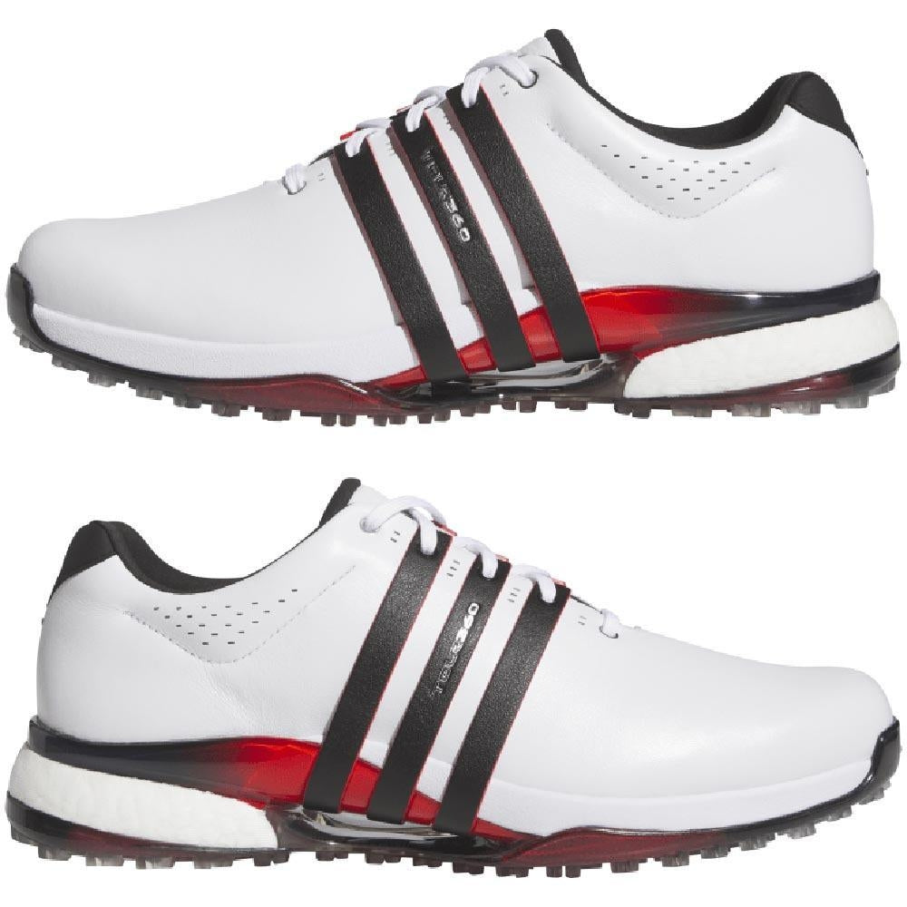 Adidas Tour360 25 Spkl WIDE Herrengolfschuhe White-Black-Red