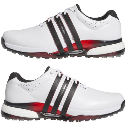 Adidas Tour360 25 Spkl WIDE Herrengolfschuhe White-Black-Red