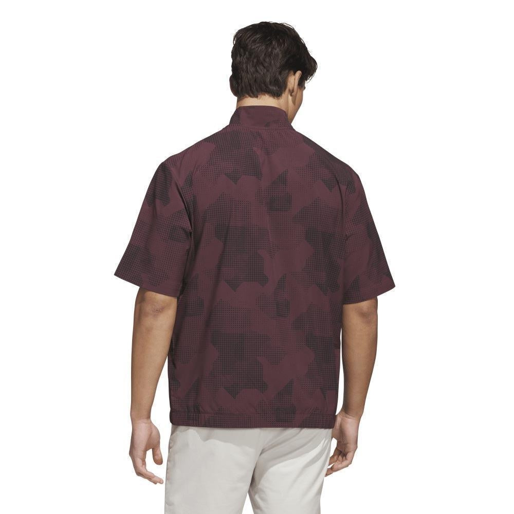 Adidas Go-To DWR Short Sleeve Half-Zip Herrengolfpullover Red