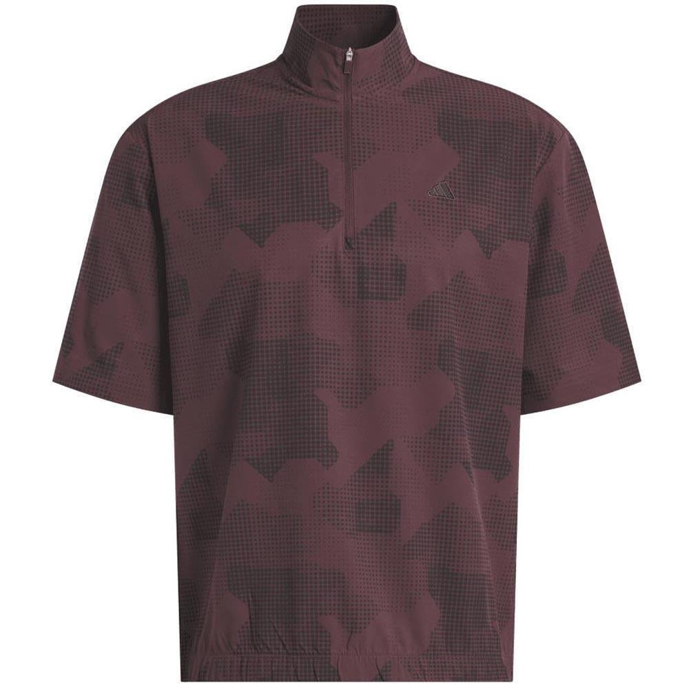 Adidas Go-To DWR Short Sleeve Half-Zip Herrengolfpullover Red