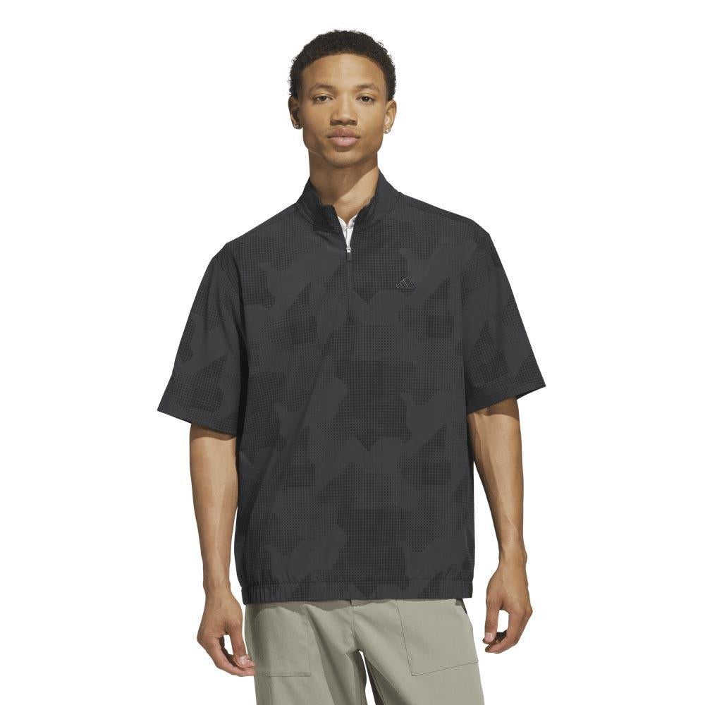 Adidas Go-To DWR Short Sleeve Half-Zip Herrengolfpullover Black