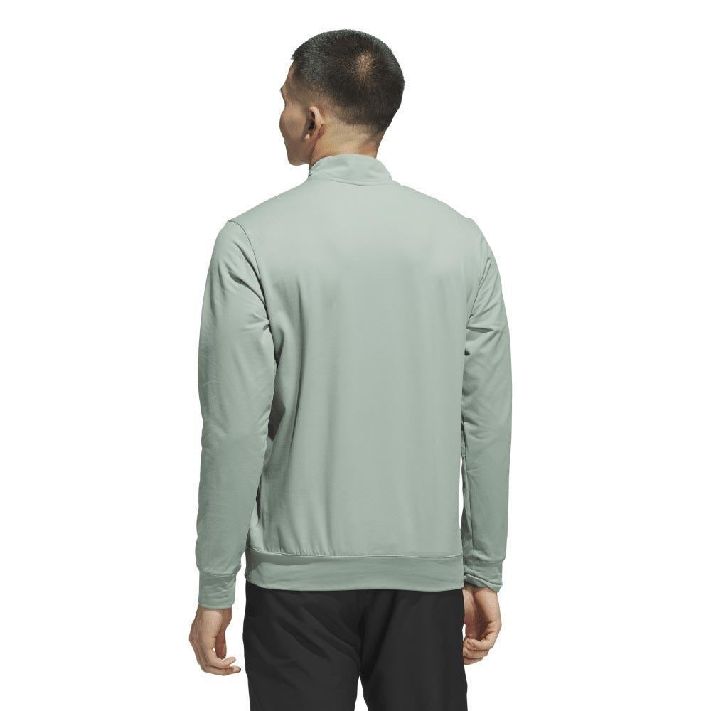 Adidas Ultimate365 Tour Quarter Zip Herrengolfpullover Grey-Green