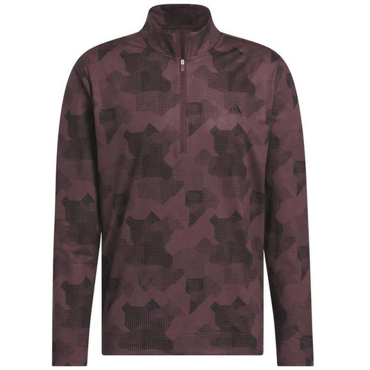 Adidas Go-TO Printed Quarter Zip Herrengolfpullover Red