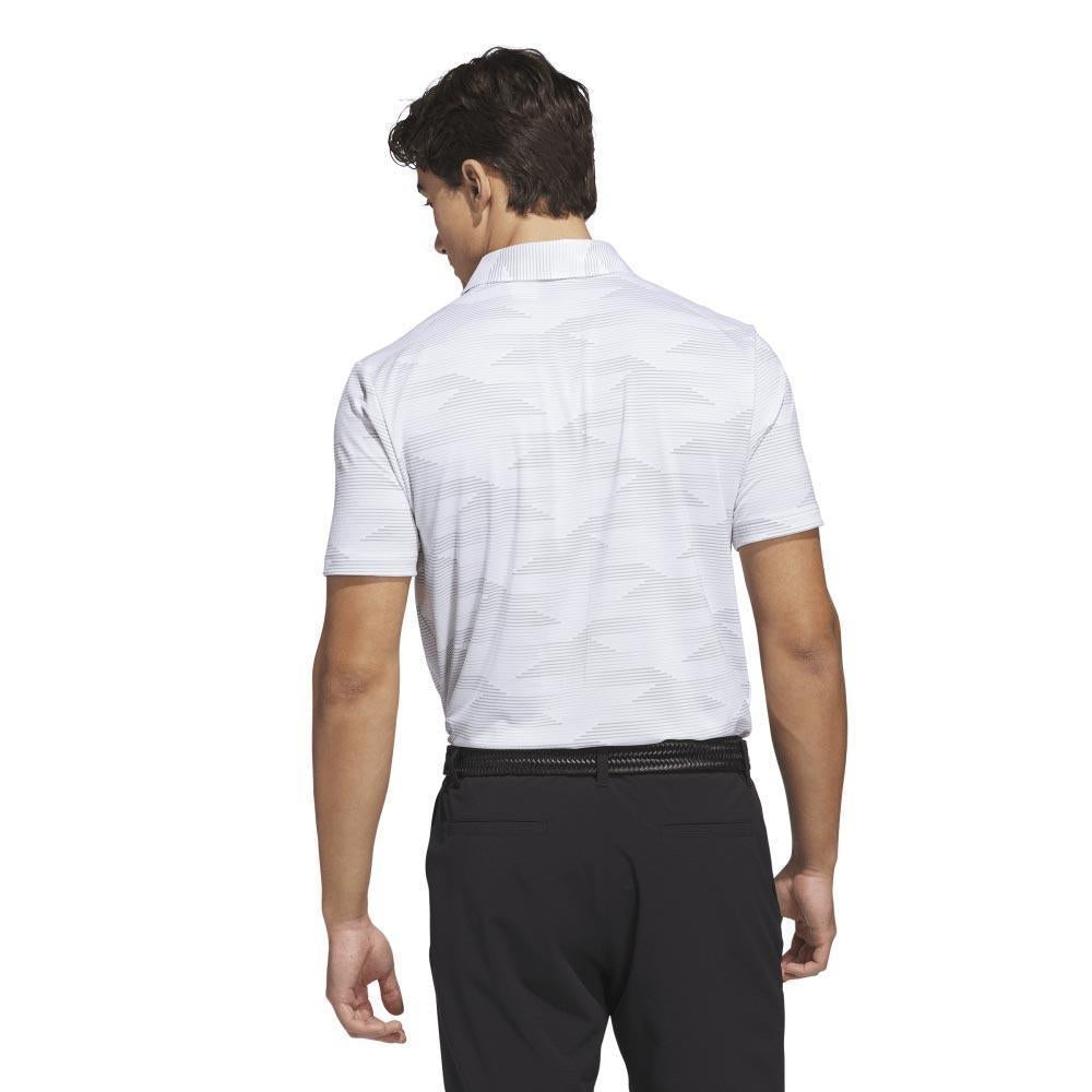 Adidas Ultimate365 Speed Stripe Herrengolfpoloshirt White-Green