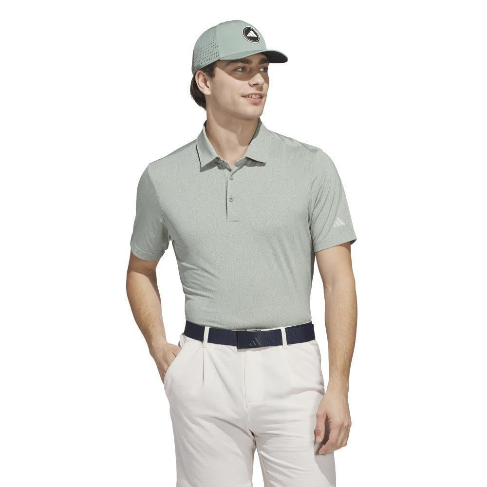 Adidas Ultimate365 Mini Bunker Herrengolfpoloshirt Green