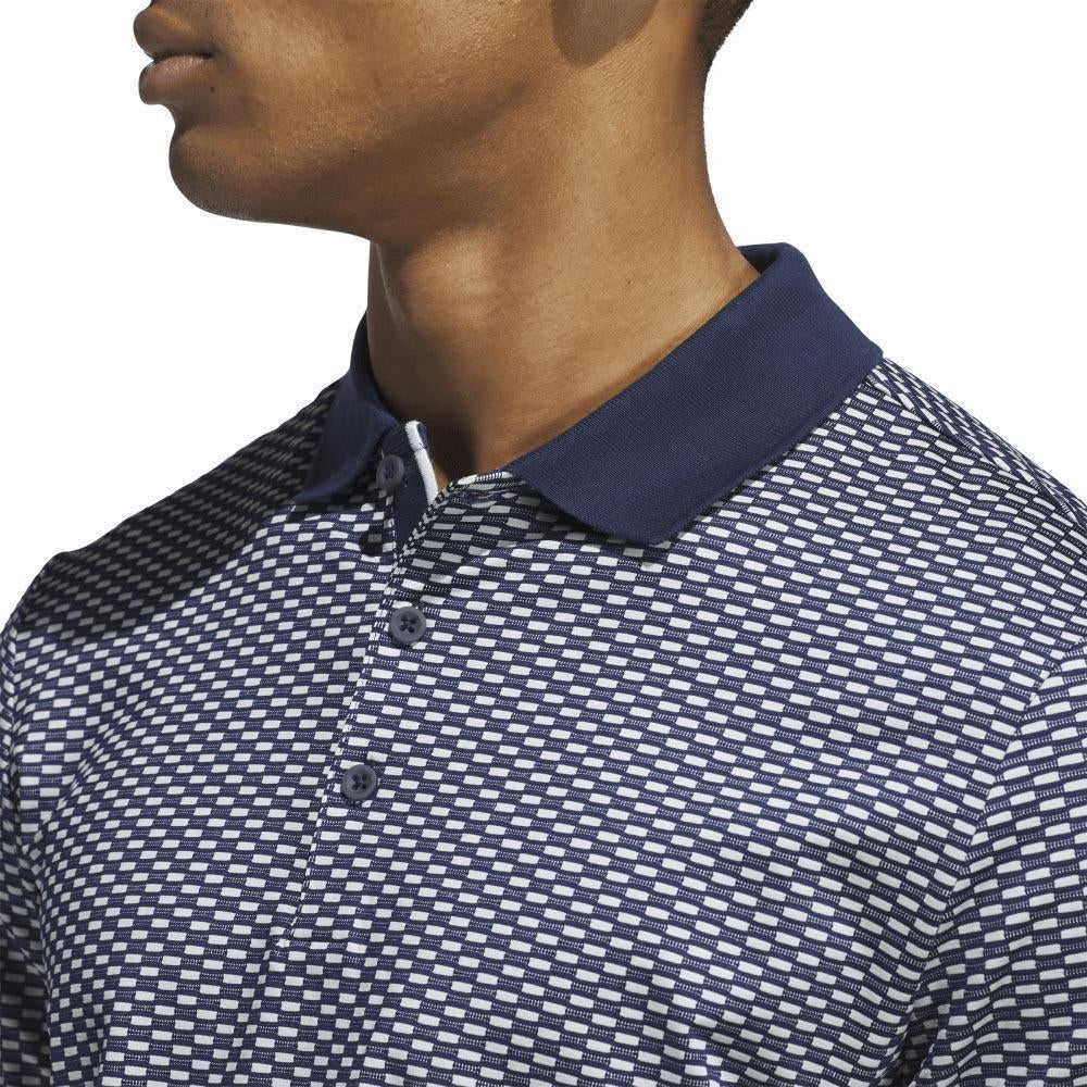 Adidas Beyond The Course Textured Herrengolfpoloshirt Navy