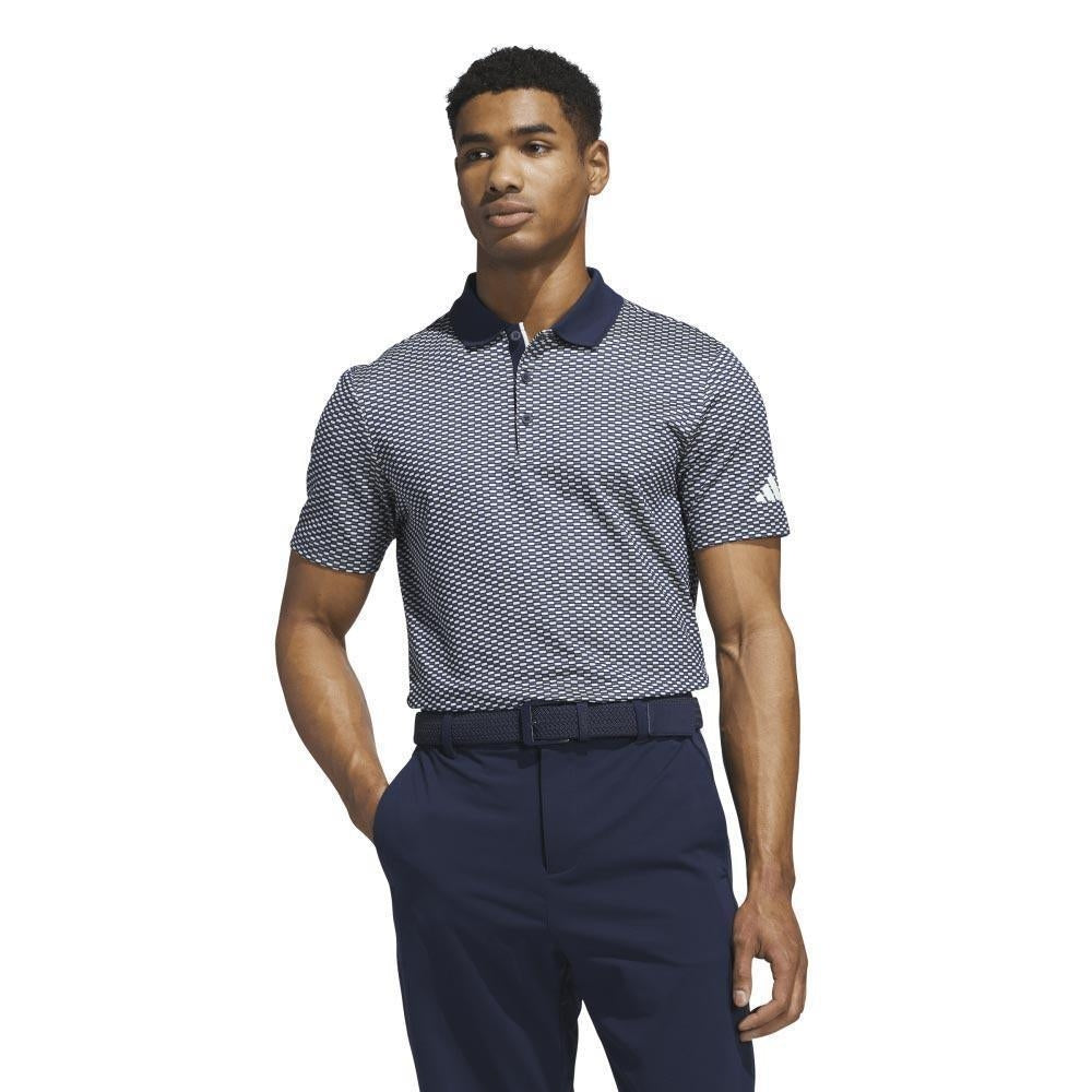 Adidas Beyond The Course Textured Herrengolfpoloshirt Navy