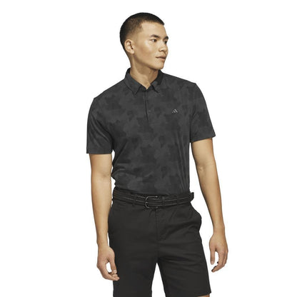 Adidas Go-To Printed Herrengolfpoloshirt Black