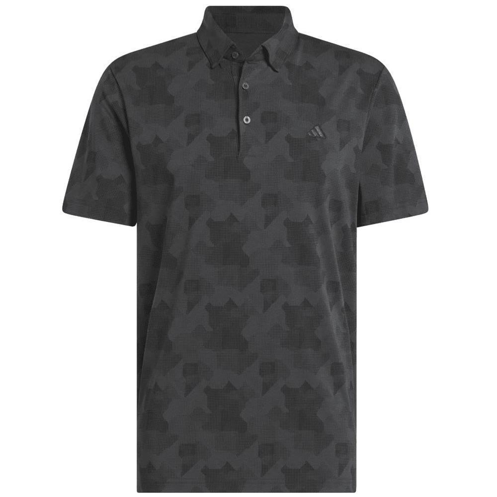 Adidas Go-To Printed Herrengolfpoloshirt Black
