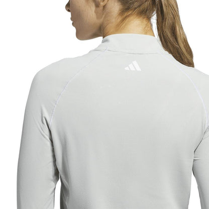 Adidas Ultimate365 Solid Quater Zip Damenmock Silver