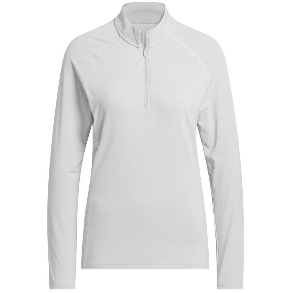 Adidas Ultimate365 Solid Quater Zip Damenmock Silver