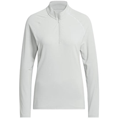 Adidas Ultimate365 Solid Quater Zip Damenmock Silver