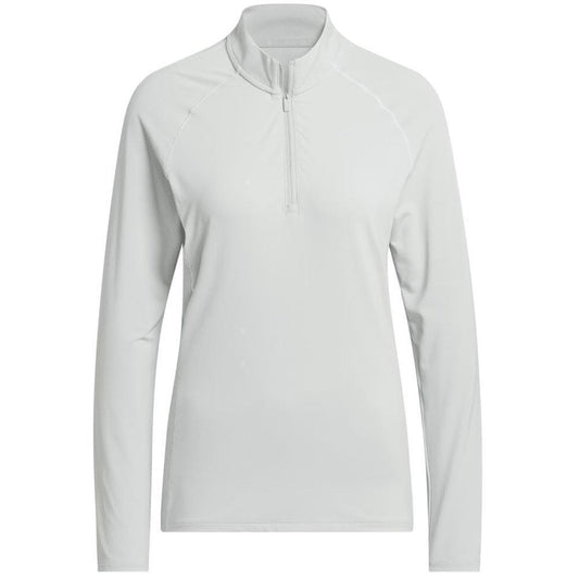 Adidas Ultimate365 Solid Quater Zip Damenmock Silver