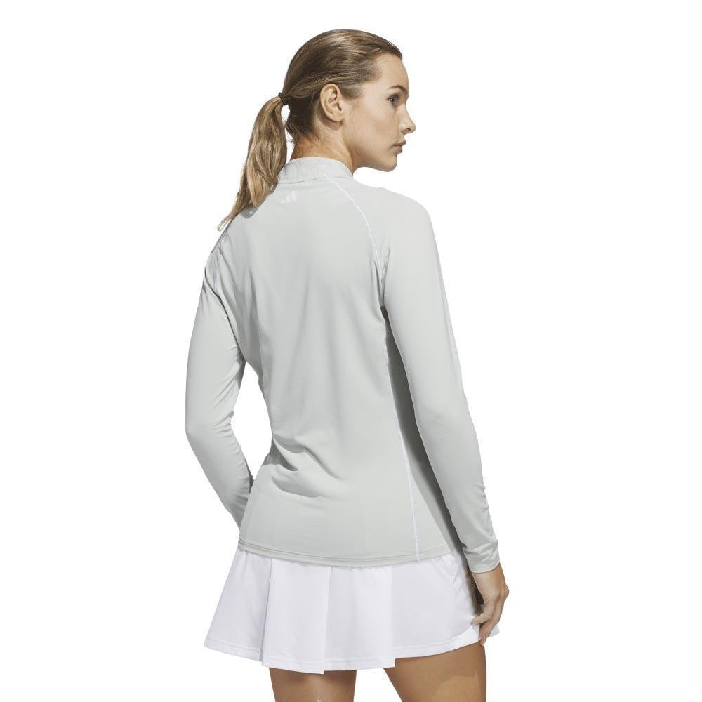 Adidas Ultimate365 Solid Quater Zip Damenmock Silver