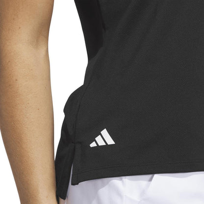Adidas Ultimate365 Zip Sleeveless Damengolfpoloshirt Black