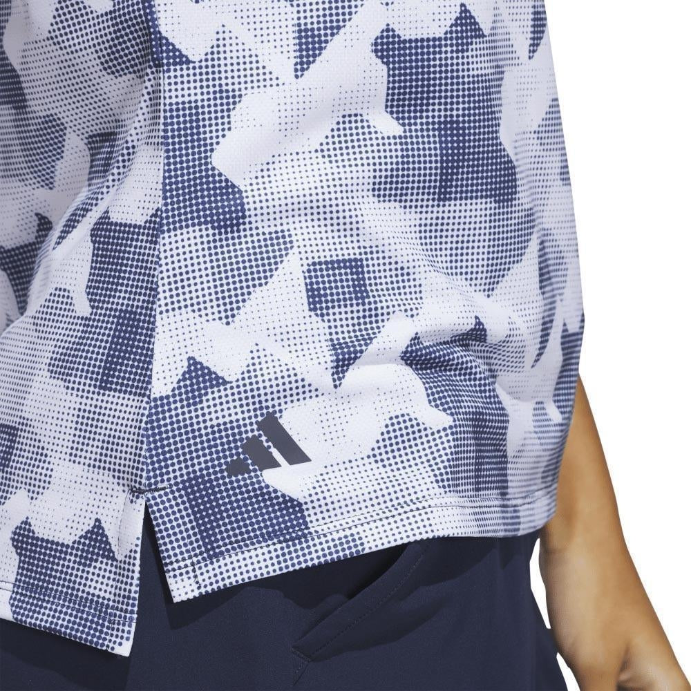 Adidas Ultimate365 Printed Damengolfpoloshirt Navy-White