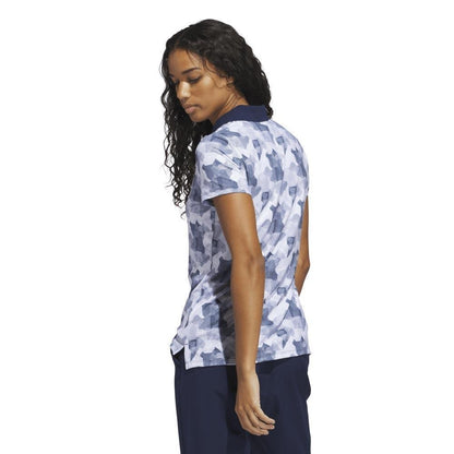 Adidas Ultimate365 Printed Damengolfpoloshirt Navy-White