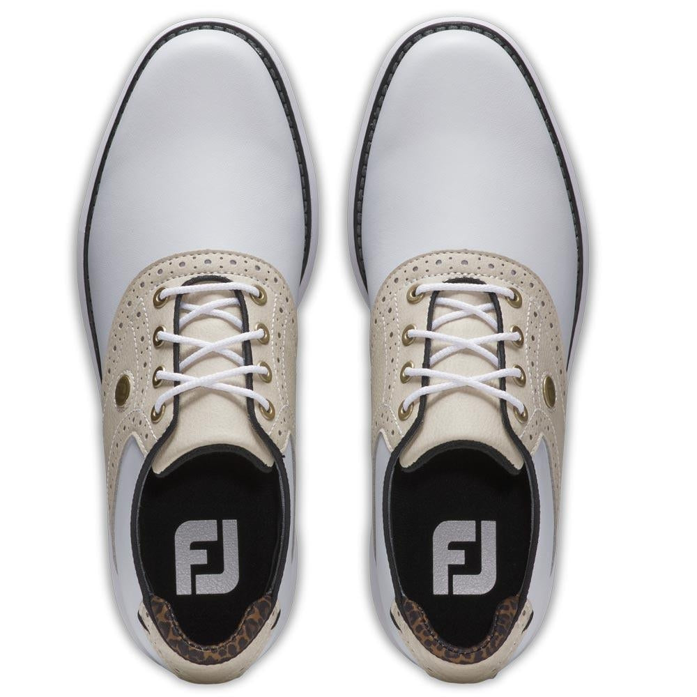FootJoy Traditions Damengolfschuh White-Tan