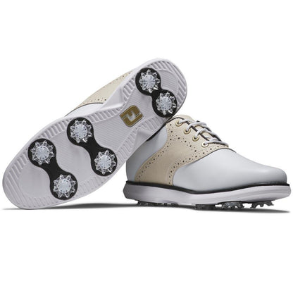 FootJoy Traditions Damengolfschuh White-Tan