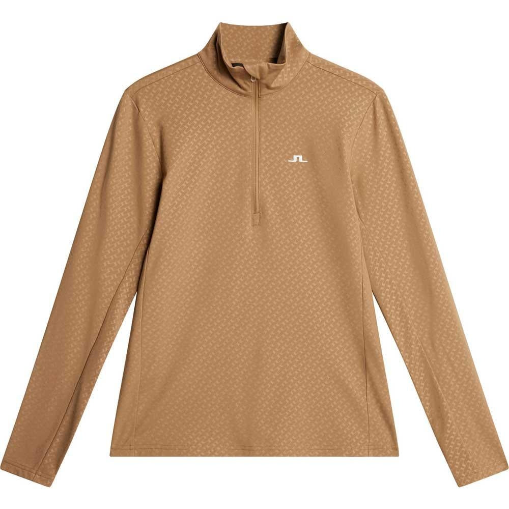 Lindeberg Lauryn Quarter Zip Mid Layer Damengolfpullover Tigers Eye