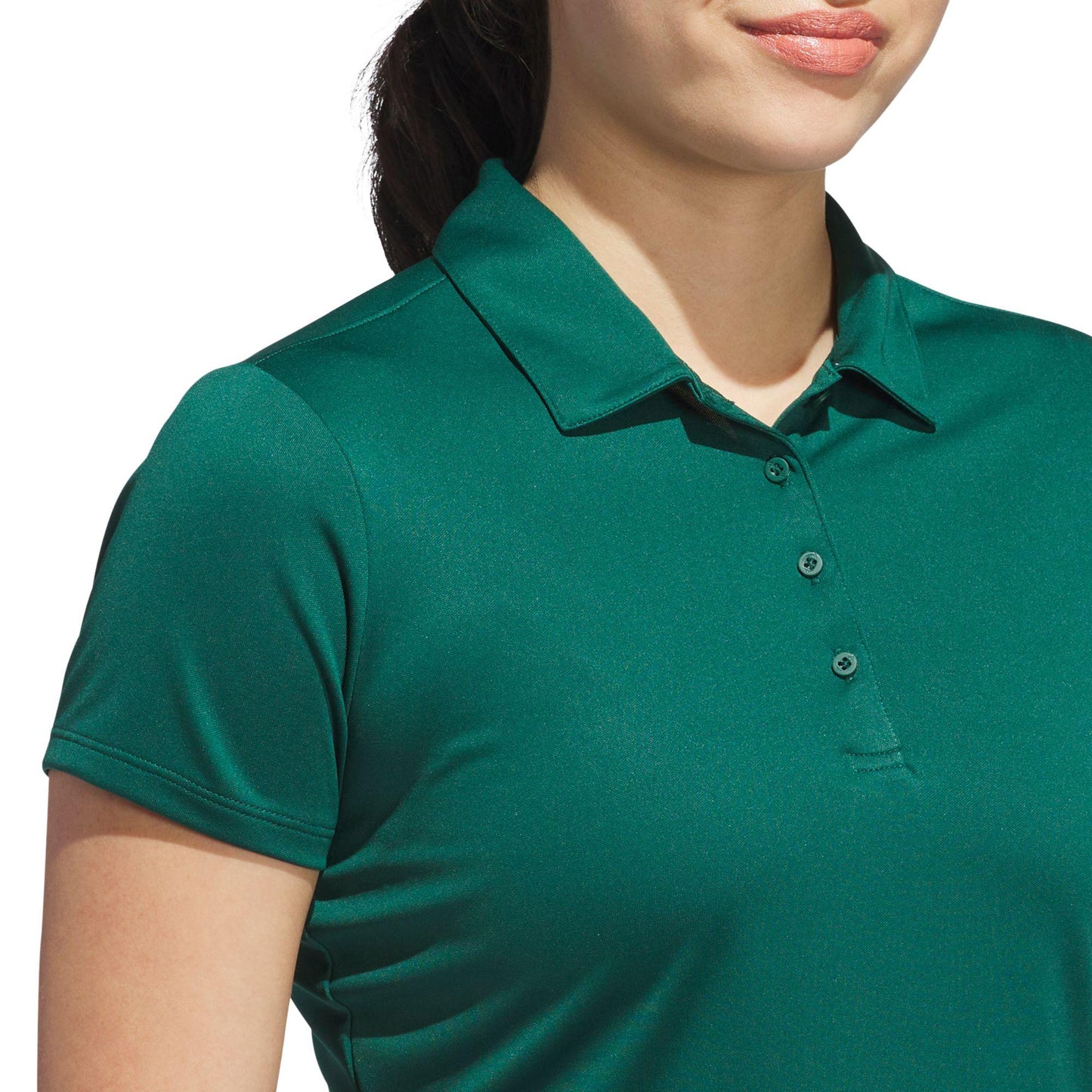 adidas Solid Performance Short Sleeve Damenpoloshirt green