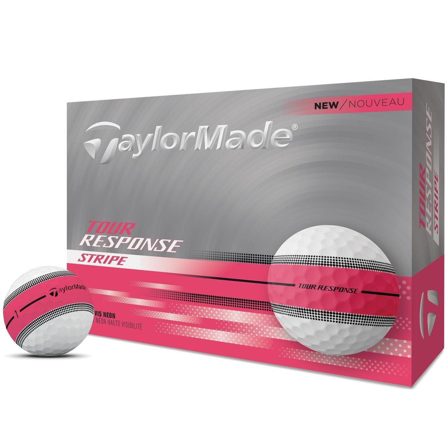 TaylorMade Tour Response Neon Stripe Golfbälle 2025