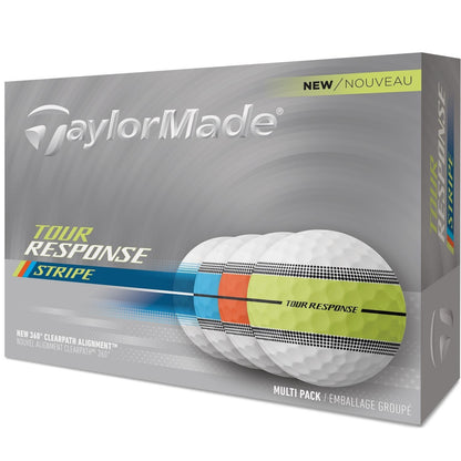 TaylorMade Tour Response Neon Stripe Golfbälle 2025