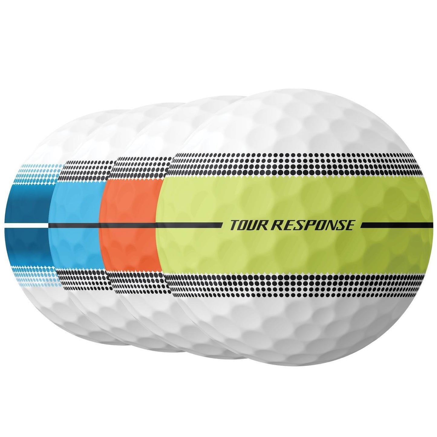 TaylorMade Tour Response Neon Stripe Golfbälle 2025