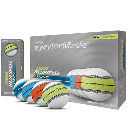 TaylorMade Tour Response Neon Stripe Golfbälle 2025