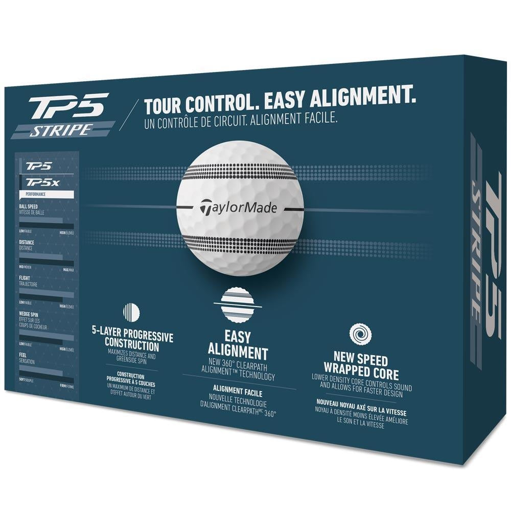 TaylorMade TP5 Stripe Golfbälle 2025