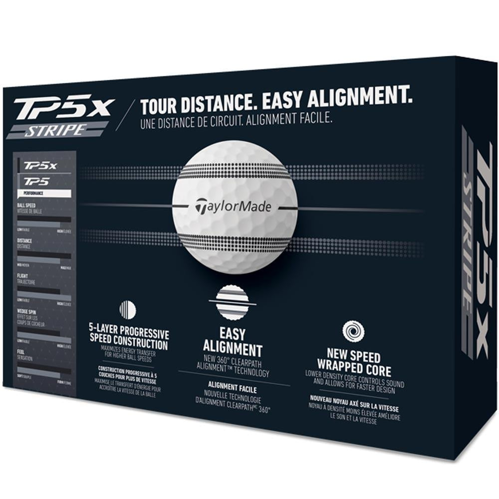TaylorMade TP5x Stripe Golfbälle 2025